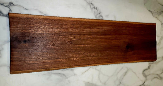 Almost Perfect- A Live Edge Black Walnut Grazing Board - Live Edged Woodcraft