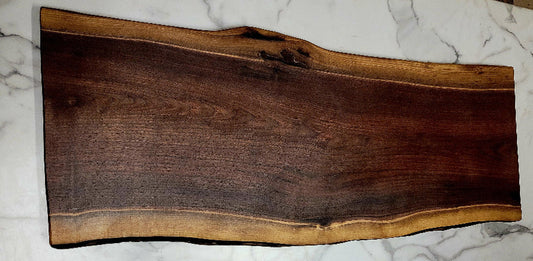 "Down the Road"- A Live Edge Black Walnut Grazing Board - Live Edged Woodcraft