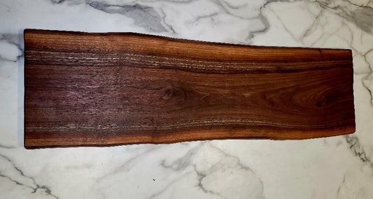 Straighter Yet - A Live Edge Black Walnut Grazing Board - Live Edged Woodcraft