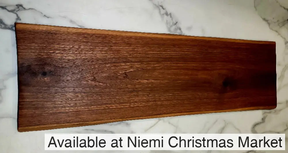 Almost Perfect- A Live Edge Black Walnut Grazing Board - Live Edged Woodcraft