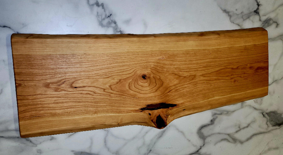Cherry Natural- A Live Edged Cherry Grazing Board - Live Edged Woodcraft