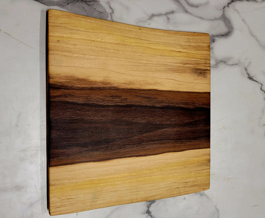 "Just Right"- a Live Edge Black Walnut Grazing Board