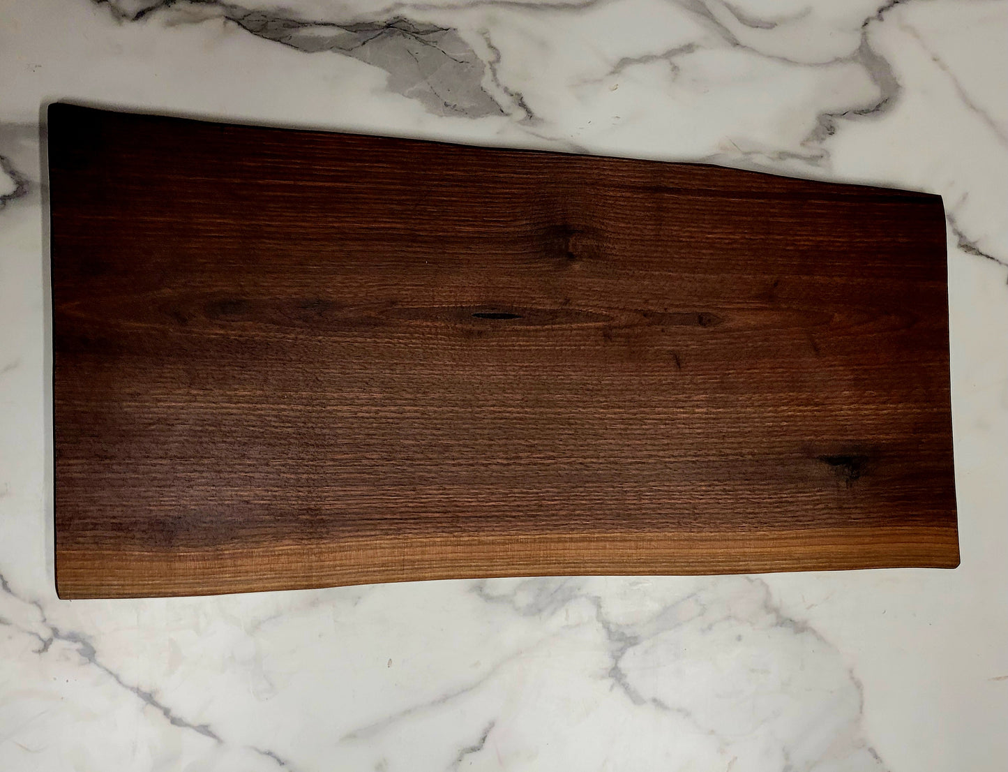 Flaring Out- A Live Edge Black Walnut Grazing Board