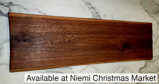 Almost Perfect- A Live Edge Black Walnut Grazing Board - Live Edged Woodcraft