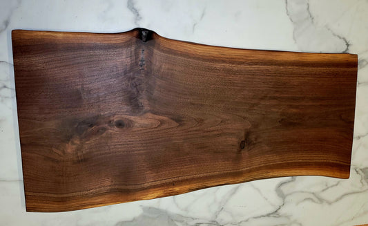Knotty For You- A Live Edged Black Walnut Grazing Board