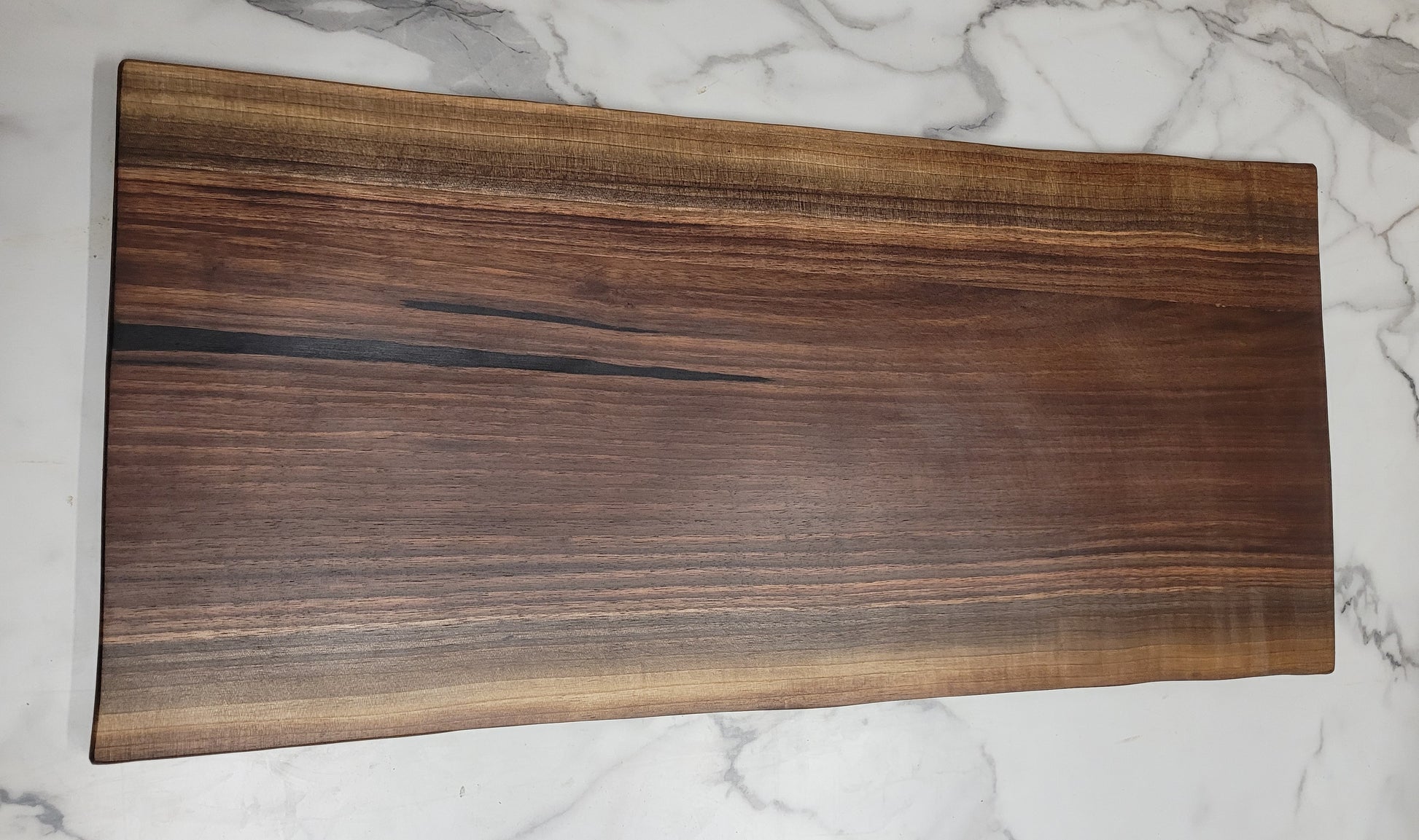 Striped More- A Live Edge Black Walnut Grazing Board - Live Edged Woodcraft